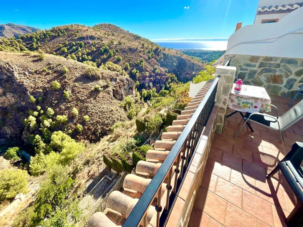 Apartamentos Axarquia , Frigiliana, Terraza Privada Con Vistas A La Montana Rio Y Al Mar Lejlighed