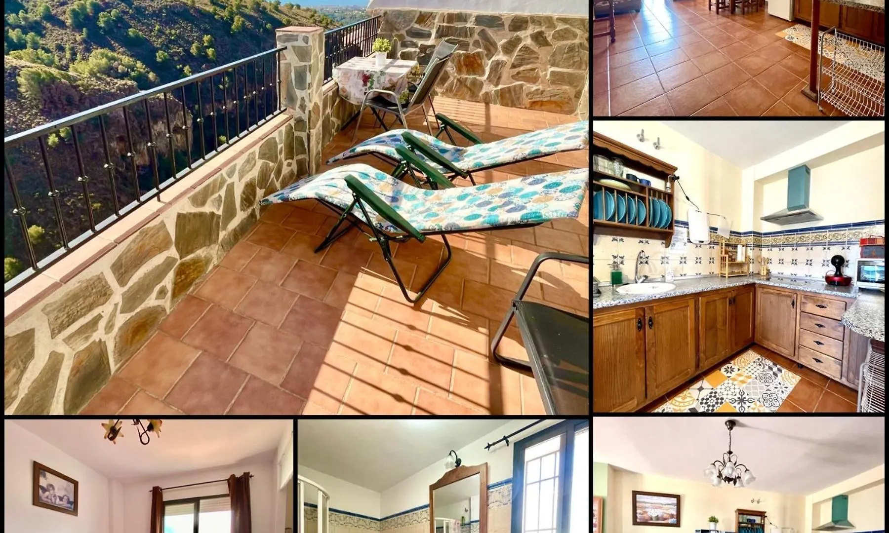 Apartamentos Axarquia 1, terraza privada con vistas a la montaña rio y al mar Frigiliana 0*,  España